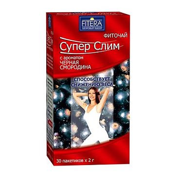 Купить Фиточай Супер Слим 2 г 30 шт черная смородина