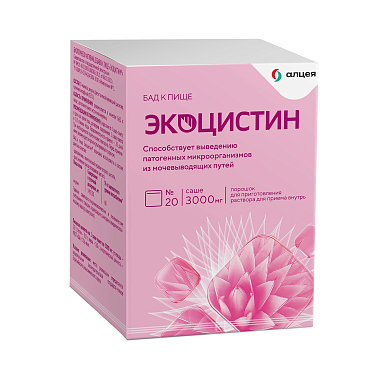 Купить Экоцистин 3 г 20 шт порошок для приготовления раствора для приема внутрь