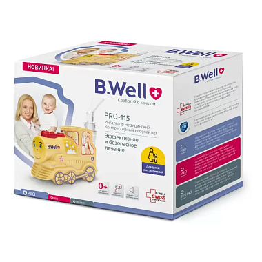 Купить B-Well WN-115K ингалятор компрессорный детский паровозик