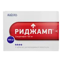 Купить: Риджамп 100 мг 4 шт таблетки диспергируемые в полости рта