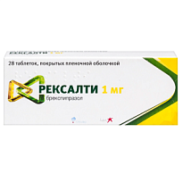 Купить: Рексалти 1 мг 28 шт таблетки покрытые пленочной оболочкой