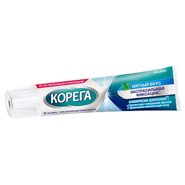 Купить Корега Экстра Сильный крем для фиксации зубных протезов 70 г 2 шт мятный вкус