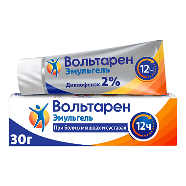 Купить Вольтарен Эмульгель 2 % 30 г гель для наружного применения