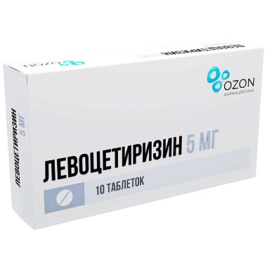 Купить Левоцетиризин 5 мг 10 шт таблетки покрытые пленочной оболочкой