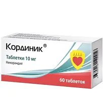 Купить: Кординик 10 мг 60 шт таблетки
