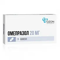 Купить: Омепразол 20 мг 20 шт капсулы