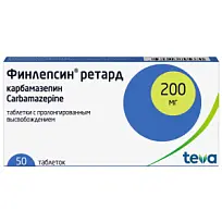 Купить: Финлепсин Ретард 200 мг 50 шт таблетки