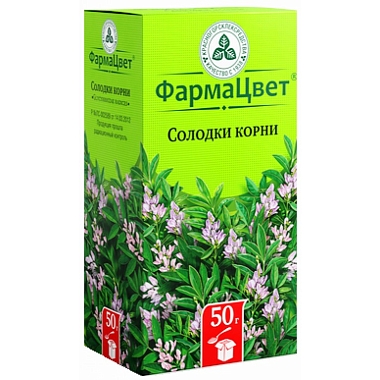 Купить Солодка корни 50 г пачка