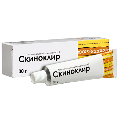 Купить Скиноклир 15 % 30 г гель для наружного применения