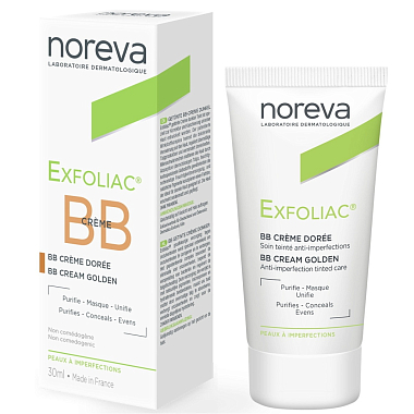 Купить Noreva Exfoliac 30 мл BB-крем тональный для проблемной кожи тон золотистый