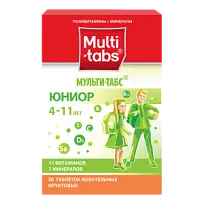 Купить: Мульти-Табс Юниор 30 шт таблетки жевательные фрукты