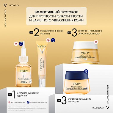 Купить Vichy Neovadiol  50 мл лифтинг-крем дневной антивозрастной для нормальной и комбинированной кожи лица уплотняющий в период пред-менопаузы