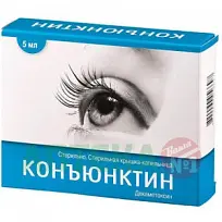 Купить: Конъюктин 0,02% 5 мл капли глазные флакон-капельница
