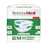 Купить: TerezaMed 10 шт подгузники для взрослых размер M нормал