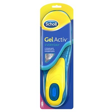 Купить Scholl ГельАктив Everyday стельки гелевые  для женщин