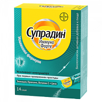 Купить: Супрадин Иммуно Форте 1,8 г 14 шт гранулы для рассасывания саше