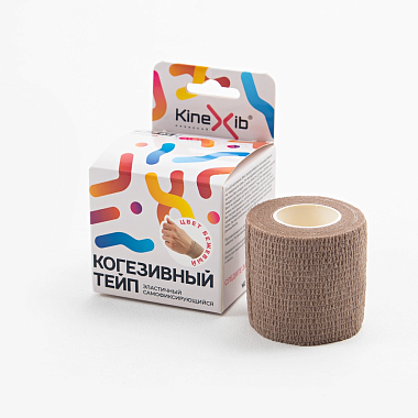 Купить Kinexib 5 см х 4,5 м бинт эластичный самофиксирующийся бежевый