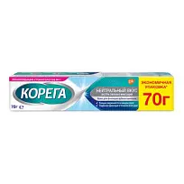 Купить: Корега 70 г крем для фиксации зубных протезов нейтральный вкус