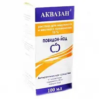 Купить: Аквазан 10 % 100 мл раствор для наружного и местного применения