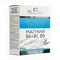 Купить: Mirrolla Магний B6 + B1 B9 60 шт таблетки