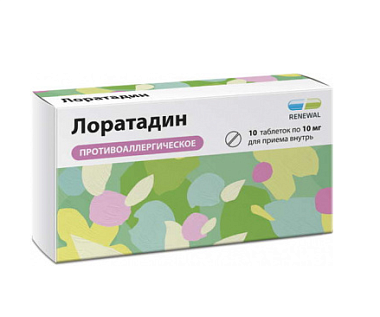 Купить Лоратадин Реневал 10 мг 10 шт таблетки