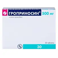 Купить: Гроприносин 500 мг 30 шт таблетки