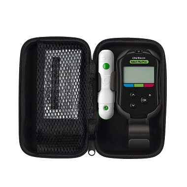 Купить OneTouch Select Plus Flex глюкометр система контроля уровня глюкозы в крови портативная + ручка для прокалывания + ланцеты