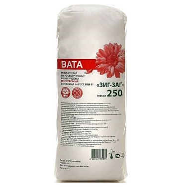 Купить Эверс Мед 250 г вата хирургическая нестерильная зиг-заг