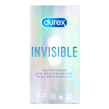 Купить Durex Invisible 12 шт презервативы ультра тонкие