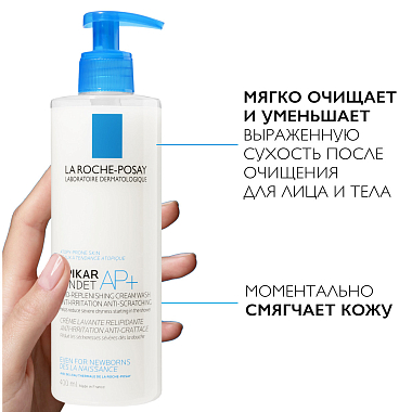 Купить La Roche-Posay Lipikar Syndet AP+ 400 мл крем-гель для лица и тела