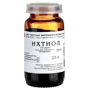 Купить Ихтиоловая мазь 20 % 25 г мазь для наружного применения