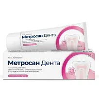 Купить: Метросан Дента 30 г гель для десен с антибактериальным и антисептическим эффектом