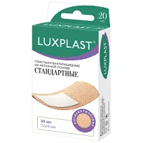 Купить: Luxplast 19 мм x 72 мм 20 шт пластырь нетканый стандартный