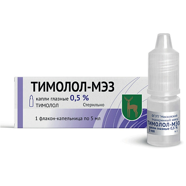 Купить Тимолол-Мэз 0,5% 5 мл капли глазные