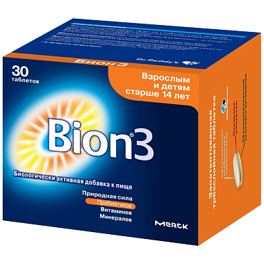 Купить Бион 3 1050 мг 30 шт таблетки