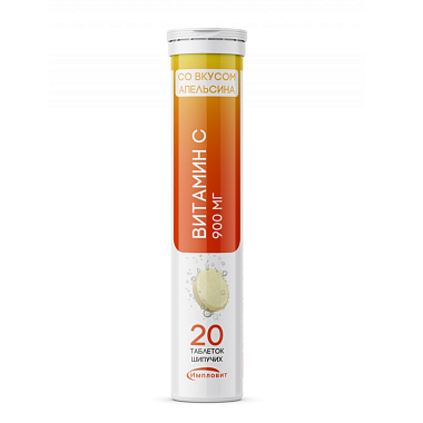 Купить Импловит Витамин С 900 мг 20 шт таблетки шипучие со вкусом апельсина