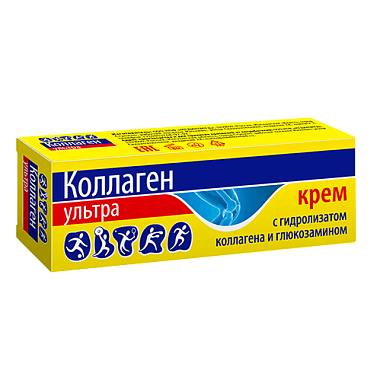 Купить Коллаген Ультра 75 мл крем с гидролизом коллагена-глюкозамина
