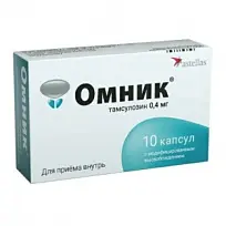 Купить: Омник 0,4 мг 10 шт капсулы с модифицированным высвобождением
