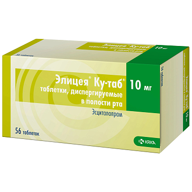 Купить Элицея Ку-таб 10 мг 56 шт таблетки диспергируемые в полости рта