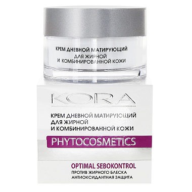 Купить Kora 50 мл крем дневной матирующий для комбинированной и жирной кожи