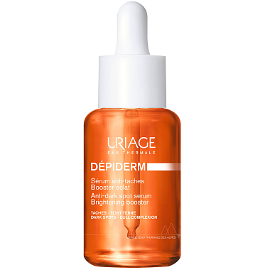 Купить Uriage Depiderm 30 мл сыворотка-бустер против пигментных пятен придающая сияние