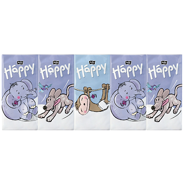 Купить Bella Baby Happy 10 х 10 шт бумажные носовые платочки трехслойные