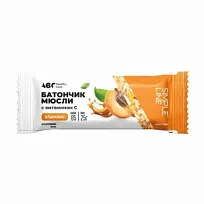 Купить: ABC Healthy Food 25 г батончик-мюсли в белой глазури абрикос