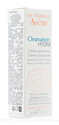 Купить Avene Cleanance Hydra 40 мл крем успокаивающий