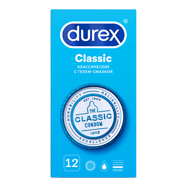 Купить Durex Classic 12 шт презервативы классические