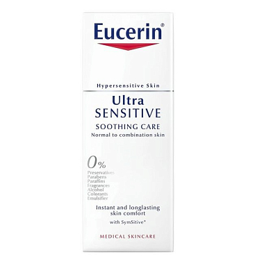 Купить Eucerin Ultrasensitive крем фл 50мл успок д/чувств кожи норм и комбин типа