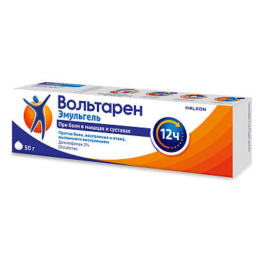 Купить Вольтарен Эмульгель 2 % 50 г гель для наружного применения