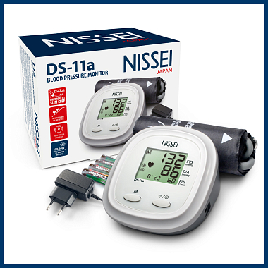 Купить Nissei DS-11a тонометр автоматический с адаптером и манжетой 22-42 см