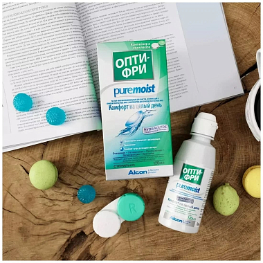 Купить Опти-Фри Pure Moist 120 мл раствор для контактных линз + контейнер