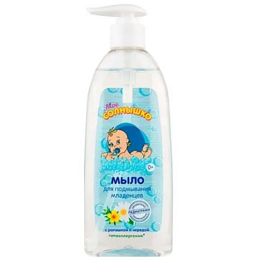 Купить Мое Солнышко 400 мл мыло для подмывания младенцев с дозатором